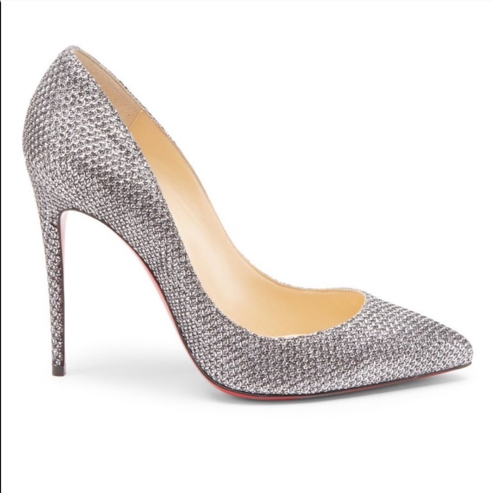 Louboutin Decollete 85 Glitter Diams